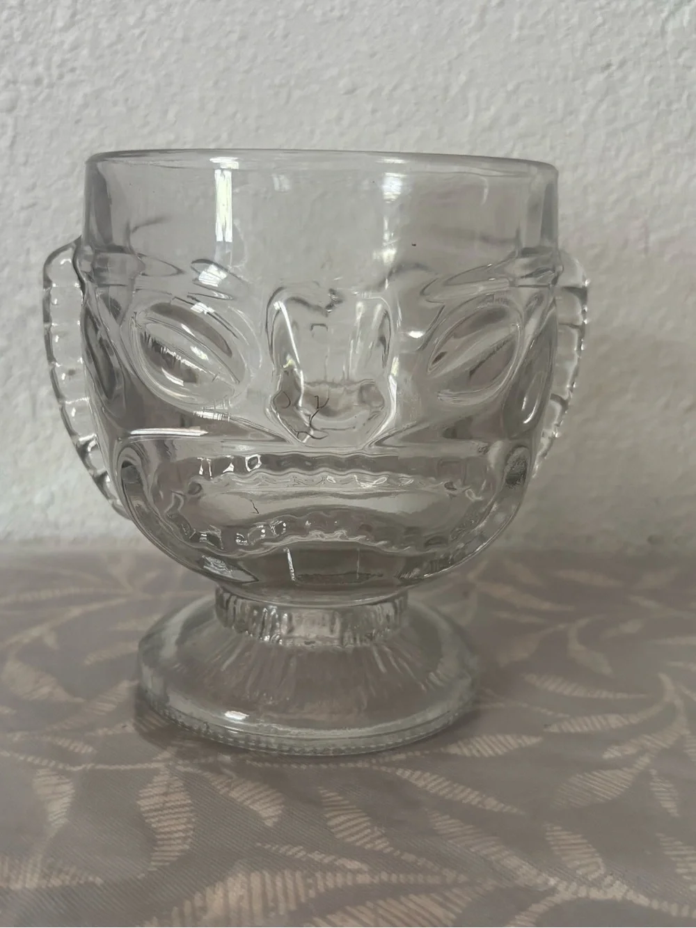 2 Sided Clear Face Mai Tai Glass Mug Cup